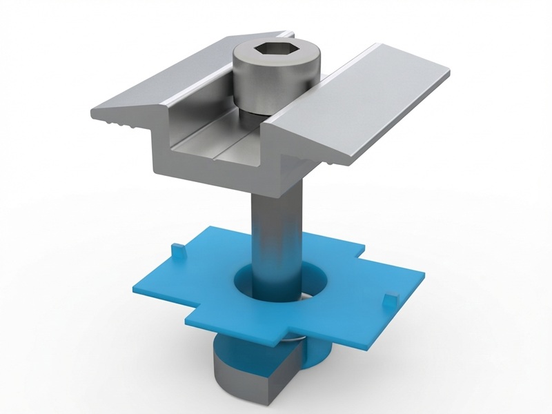 Inter mid clamp kit with plastic wing nut for framed PV module