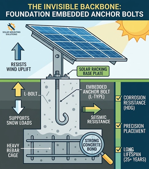 The Invisible Backbone: A Deep Dive into Foundation Embedded Anchor Bolts for Solar Mounting